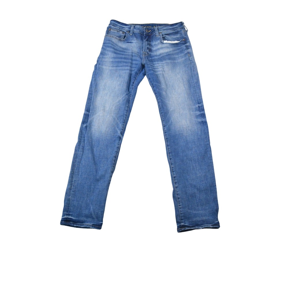 American Eagle Slim Straight Jeans Mens 32x34 (Fit 32x32)Blue Ne(x)t Level Flex